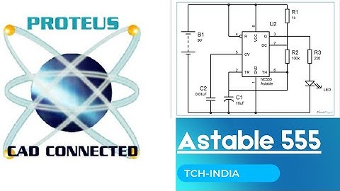 Astable Mode #555 IC   Practical + Proteus Simulation