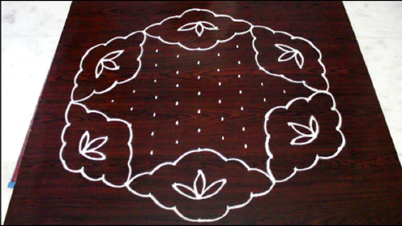 pongal kolam designs with 13x7 interlaced dots || sankranthi ...