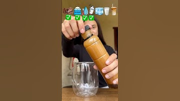 Ice Latte in bottle😳🧋#tutorial #recipe #summerdrink #ice #coctail #refreshing #icelatte