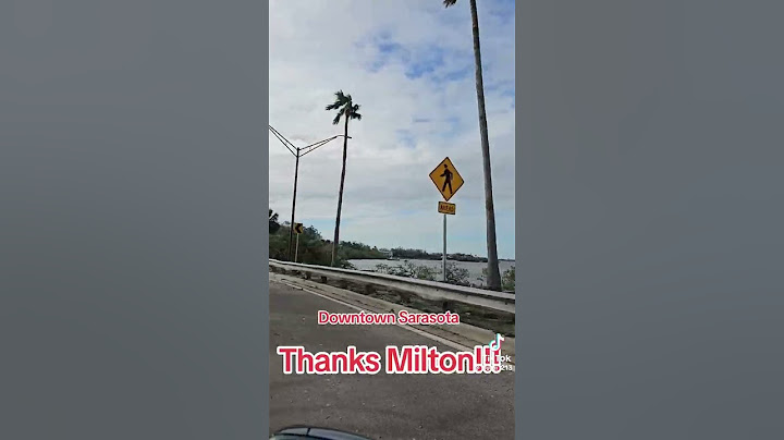 The aftermath of hurricane Milton in downtown Sarasota