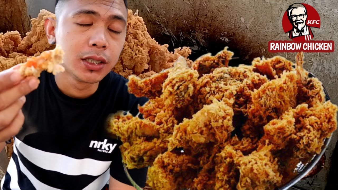 SPICY FRIED CHICKEN BETTER THAN KFC ALA RAINBOW CHICKEN. Indonesia