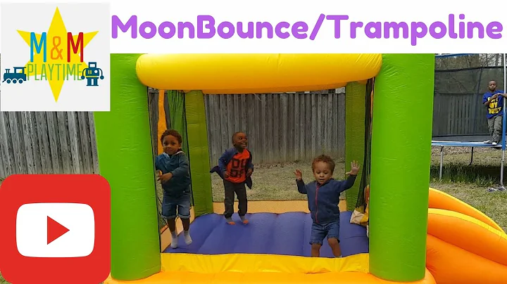 MoonBounce & Trampoline for Toddlers Kids Children | M&M Playtime Kids Color  | Jumping Fun for Kids