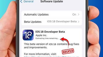 iPhone Update Stuck on Estimating time Remaining / iOS 18