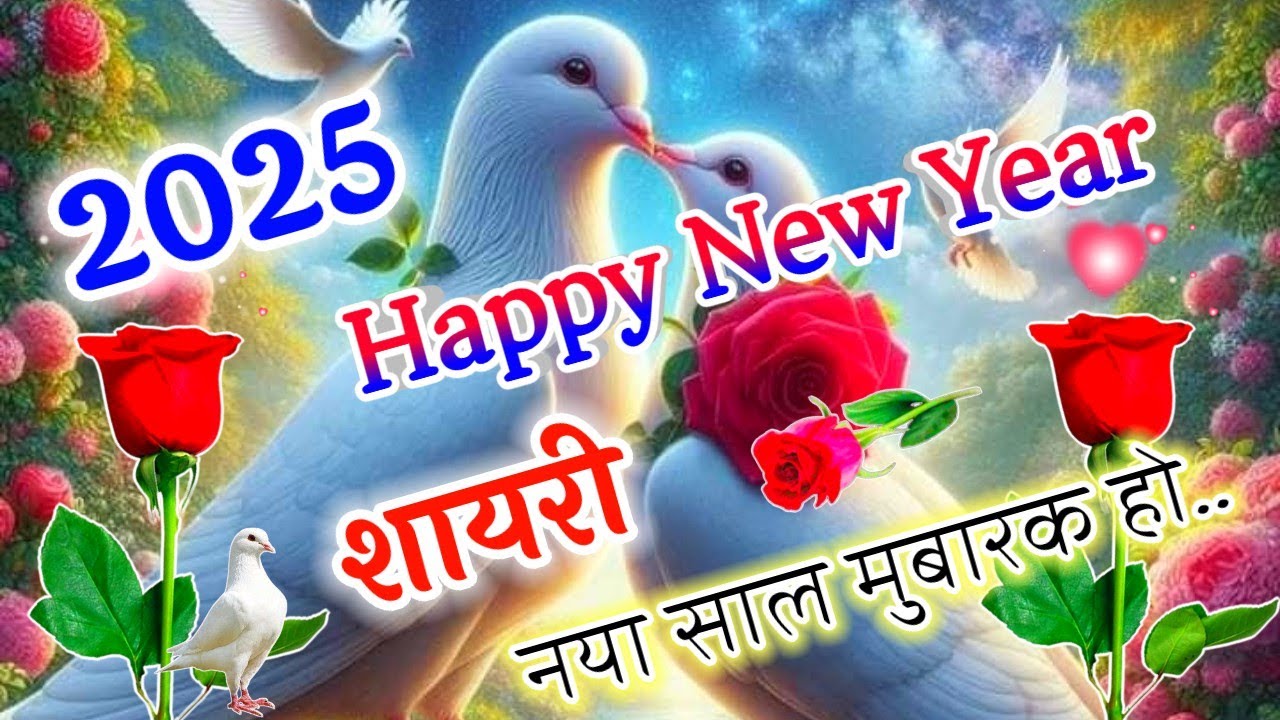 शायरी 2025 की 💖 Happy New Year Shayari 🌹1 January 2025 🌹नए साल की ...
