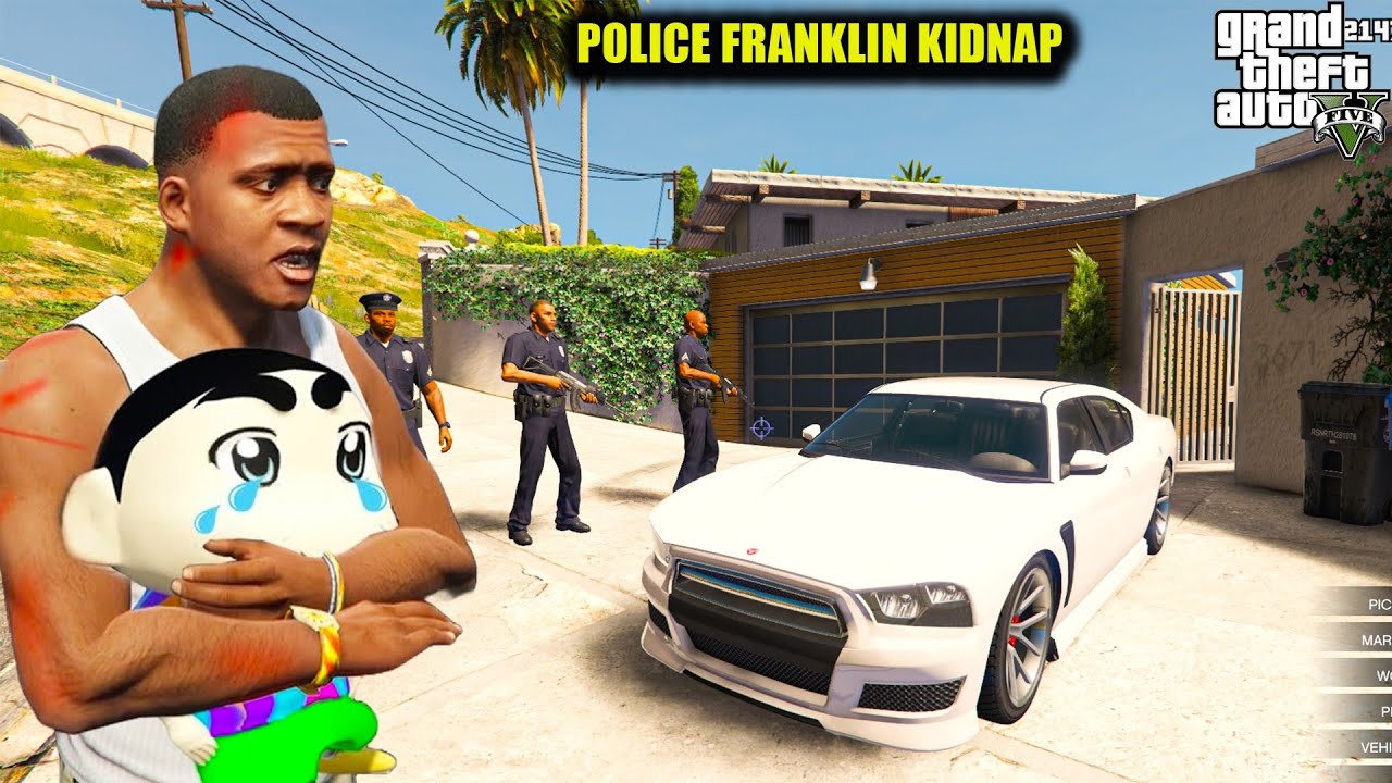 FRANKLIN AND SHINCHAN POLICE KIDNAP GTA 5