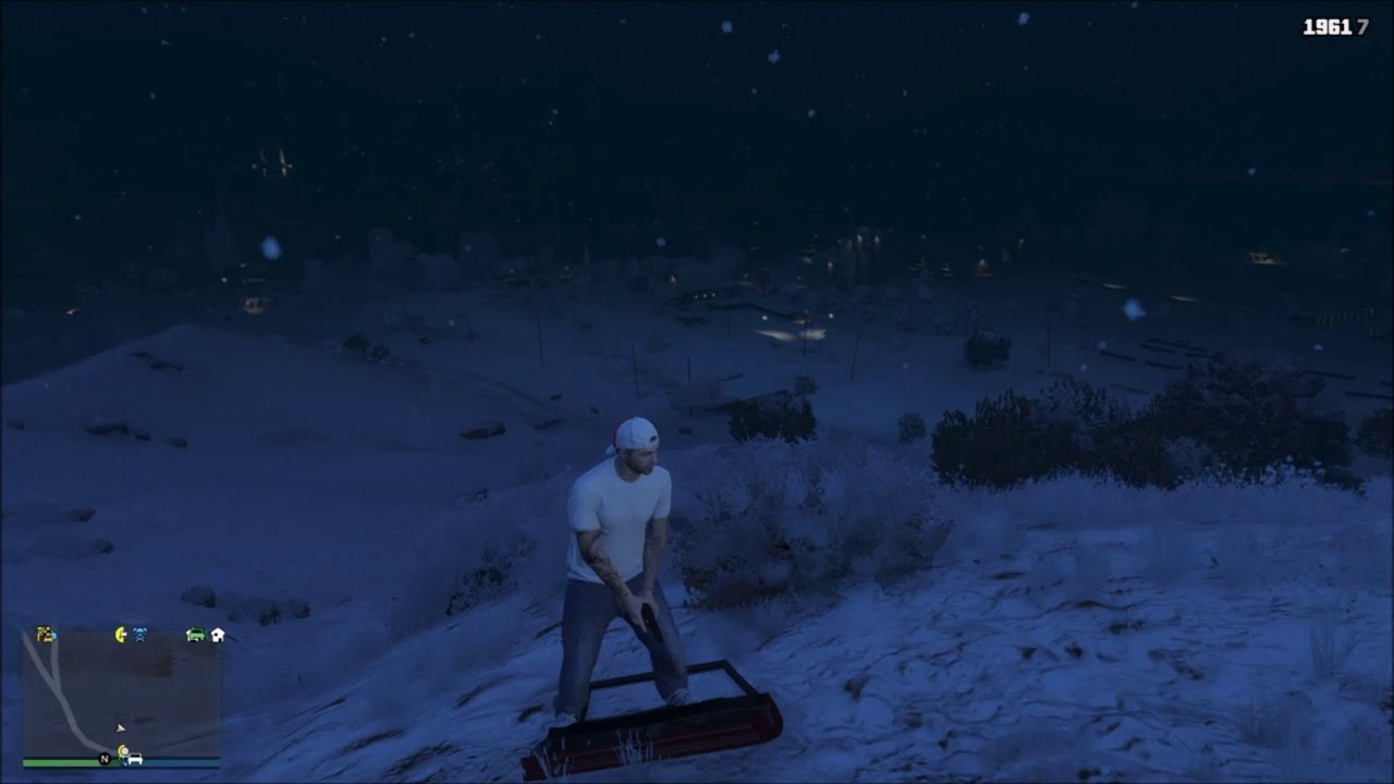 GTA 5 Online Sledding On Snow In GTA [Funny Moments] YouTube
