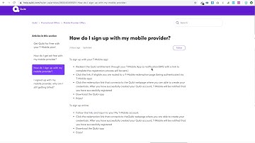 How to SIGN UP to QUIBI with T MOBILE?