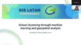 Paper 3852: School clustering through machinelearning and geospatial analysis GIS LATAM 2024