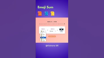 Emoji Sum 🤑💀 | JavaScript Mini Project #Shorts #JavaScript