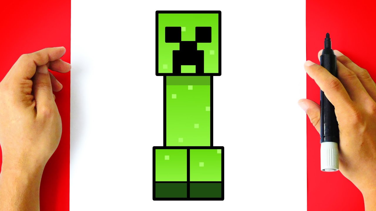 Desenho de Minecraft Enderman para colorir