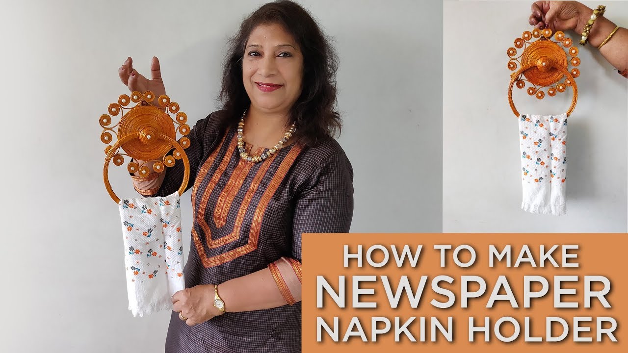 How To Make Newspaper Napkin Holder | Best From Waste