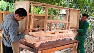 Impressed Amazing Woodworking Skills // Build Buffet Cupboard Semi-Modern Style of The 80s by Creative HD 2,799 views 3 months ago 1 hour, 20 minutes