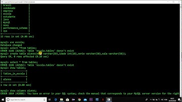 Como criar um banco de dados,table e inserir valores em tabela Mysql Server.