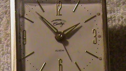 Bradley/Elgin Alarm Clock.