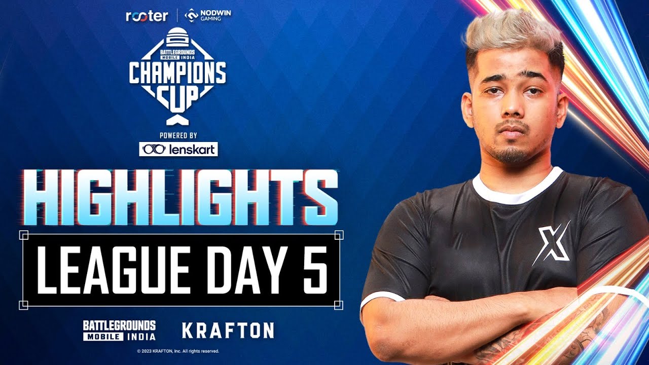Rooter x NODWIN BGMI Champions Cup | League Stage | Day 5 | Highlights