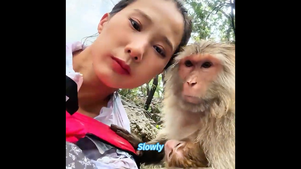 She Wasn’t Allowed Near the Baby Monkey… Until One Day ❤️🐒#shorts #monkey