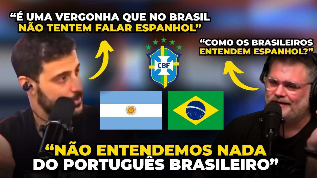 ARGENTINOS INCONFORMADOS por entendermos ESPANHOL e eles não entenderem PORTUGUÊS