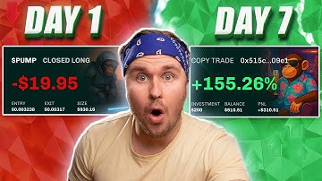Copytrading Hyperliquid Whales For 7 days