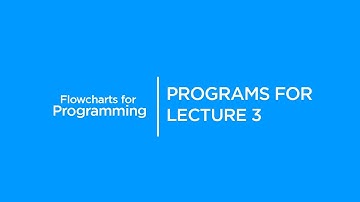 Programs for Lecture 3 | Flowcharts for Programming | Graphic Era