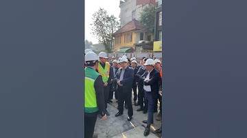 Thủ tướng kiểm tra tiến độ công trình ga ngầm S12 tuyến đường sắt đô thị Nhổn - Ga Hà Nội