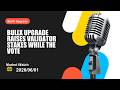 BullX Upgrade raises validator stakes while the BullX Upgrade vote nears for crypto markets