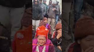 MP LADAKH JAMYANG TSERING NAMGYAL VISITED ZANGSKAR AND ACCOMPANIED BY MANY LEADERS FROM ZANGSKAR