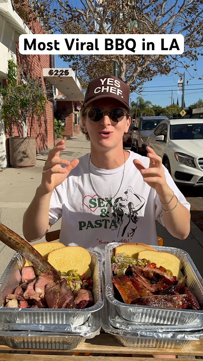 Trying the most viral BBQ in LA 📍APL BBQ - should we drop a part 2? #bbq #barbecue #steak #foodie