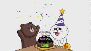 LINE animation for 100 million friends!! (Chinese (Simplified), 简体)