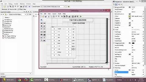 CARA MEMBUAT FAKTOR KONVERSI DENGAN MENGGUNAKAN MATLAB BY HARRY AGUSTIAN