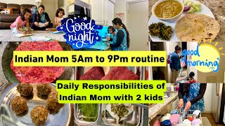 Indian Mom 5Am To 9Pm Productivereal Busy Morning To Night Routineindian Mom Daily Routine Vlogs