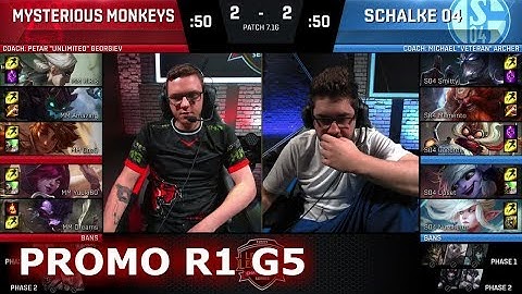 Mysterious Monkeys vs FC Schalke 04 | Game 5 Promotion/Relegation S8 EU LCS Spring 2017 | MM vs S04