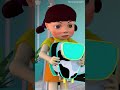 Tiny robot takes care of Doll instead of dad | Scary teacher 3D #shorts