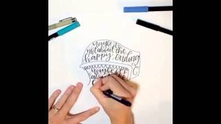 Disney's Story Book Land Hand-Lettered