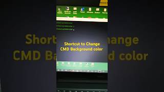 CMD Color Change Hack! 💡 Quick & Easy | CMD Background Color in Seconds! 🎨🔥 #shorts #shortsfeed