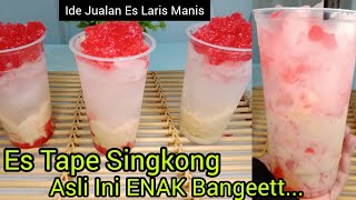 Enak dan Segarnya Kebangetan !! Bikinnya Anti Ribet.../ Es Tape Singkong TerENAK🤤 / Es Tape Singkong