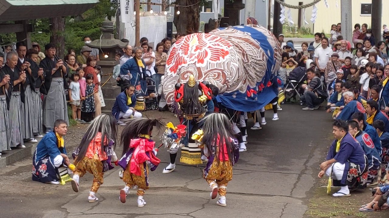 丘珠神社のお祭り 例大祭の様子と丘珠獅子舞 札幌市東区 札幌の神社と御朱印巡り 札朱 サッシュ