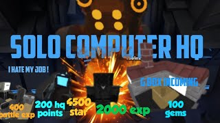 Box tower defense: solo computer hq