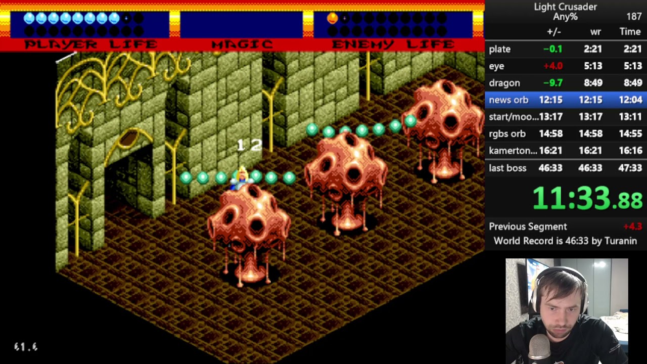 Speedrun Light Crusader former wr 46:20