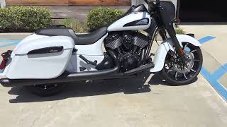 2026 Indian Motorcycle Springfield Dark Horse Ghost White Metallic Smoke