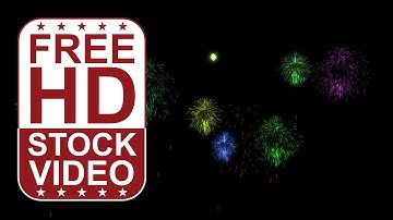 Free Stock Videos – abstract animated colorful fireworks seamless loop 2D animation
