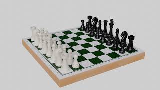 Chess Game Complete - 3D Model - Jogo de Xadrez screenshot 4