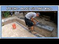 Finishing a curved paver patio  building a sitting wall