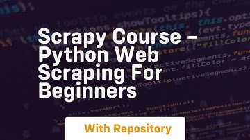 Scrapy course – python web scraping for beginners