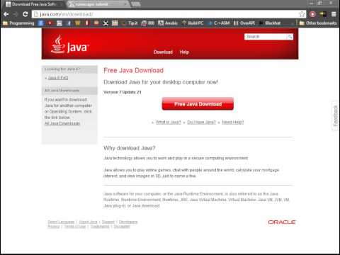 Browser java redirection.