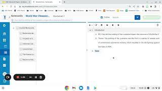 NoodleTools Outline - Step 1