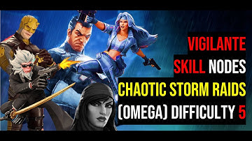 Skill nodes | Chaotic Storm Raids (Omega) | Diff 5 - Marvel Strike Force @if2pgames