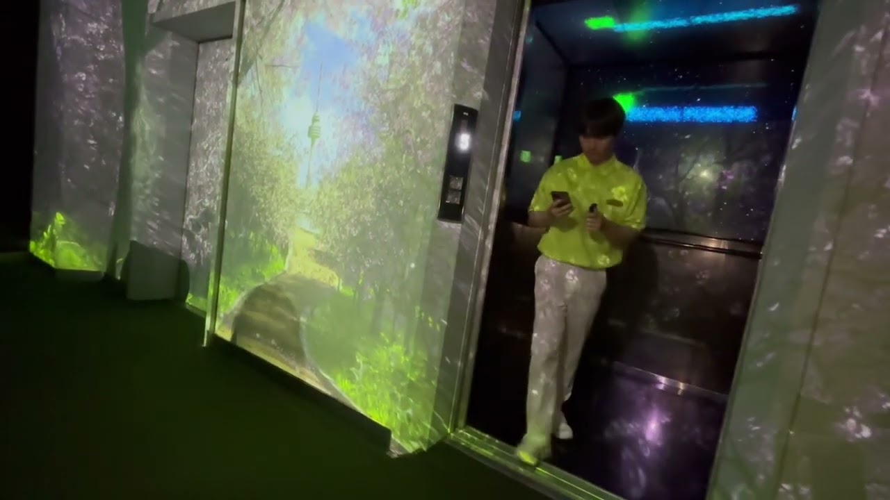 N서울타워 입장 엘리베이터 탑사기