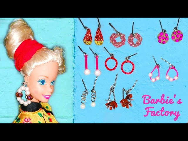 DIY Doll Earrings 3 ways  How to Pierce your Dolls Ears  YouTube