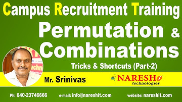 Permutation and Combinations Part 2 | Campus Recruitment Training | CRT Training