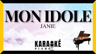 Mon idole - JANIE (Karaoké Piano Français) #karaoke #piano #instrumental Resimi